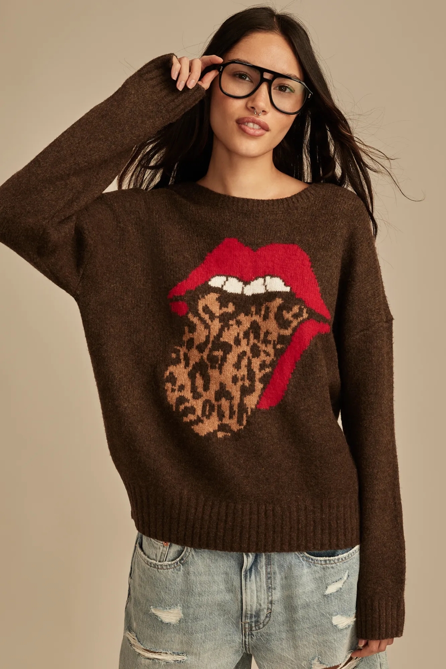 CLOUD SOFT ROLLING STONES PULLOVER SWEATER, image 1
