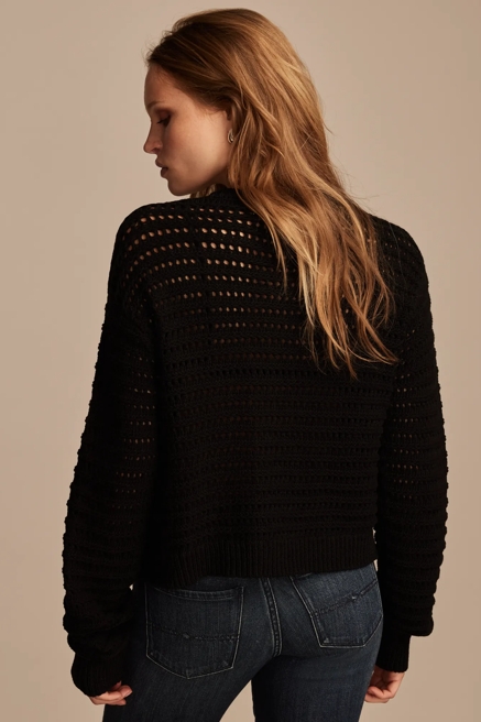 SCALLOP POINTELLE CARDIGAN, image 4