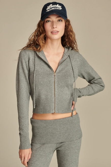 SWEATER ZIP UP HOODIE, image 1