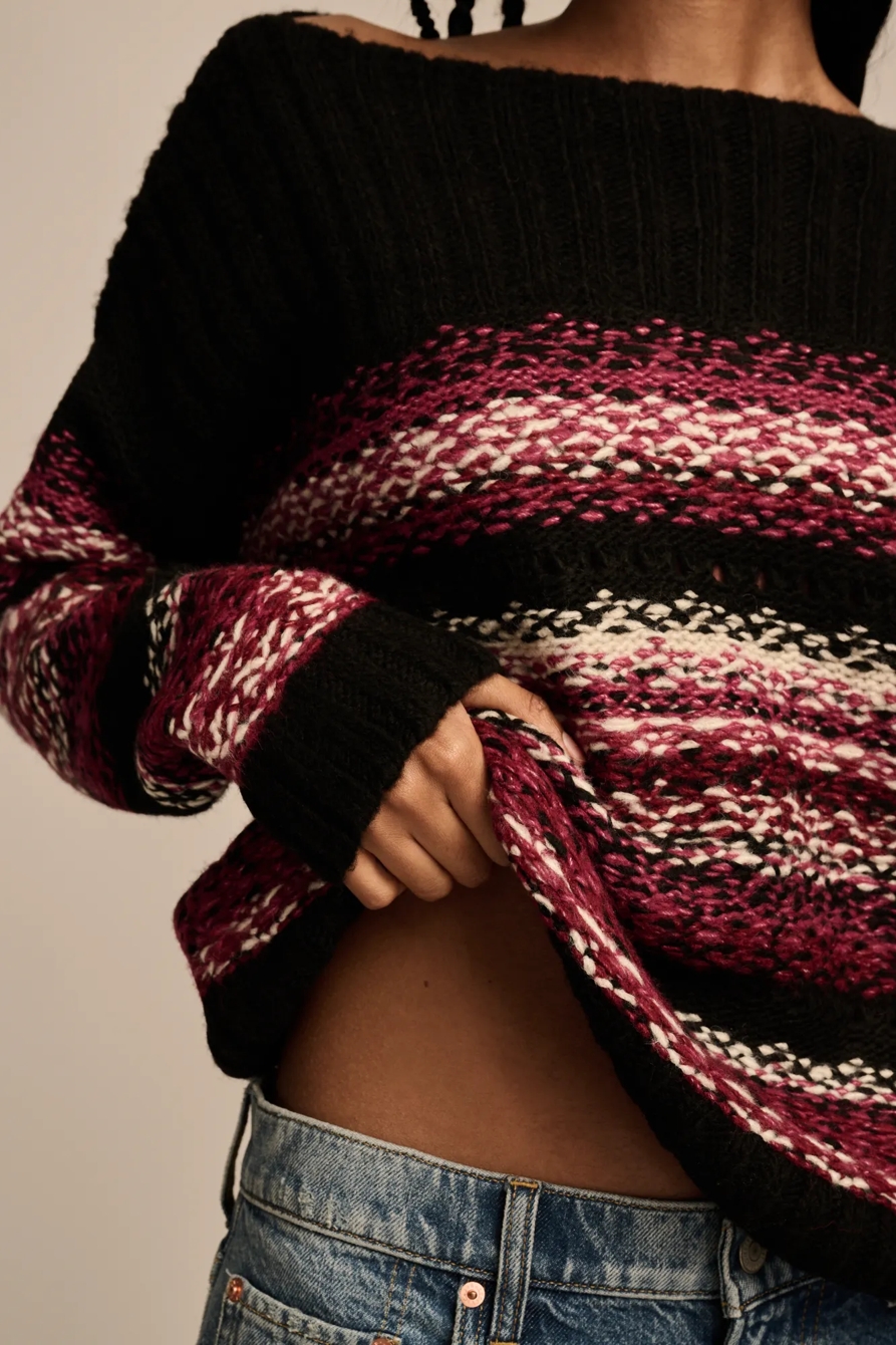 CLOUDSOFT FAIRISLE BOATNECK SWEATER, image 2