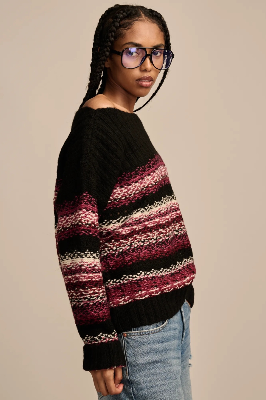 CLOUDSOFT FAIRISLE BOATNECK SWEATER, image 3