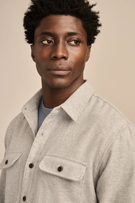 SOLID CLOUD SOFT LONG SLEEVE FLANNEL, image 4