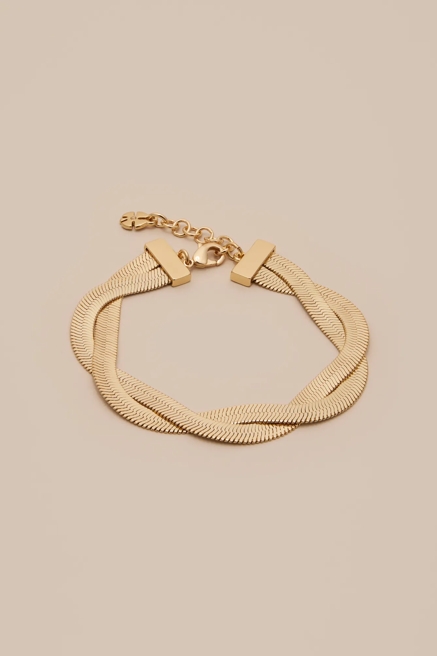 WOVEN HERRINGBONE BRACELET, image 1