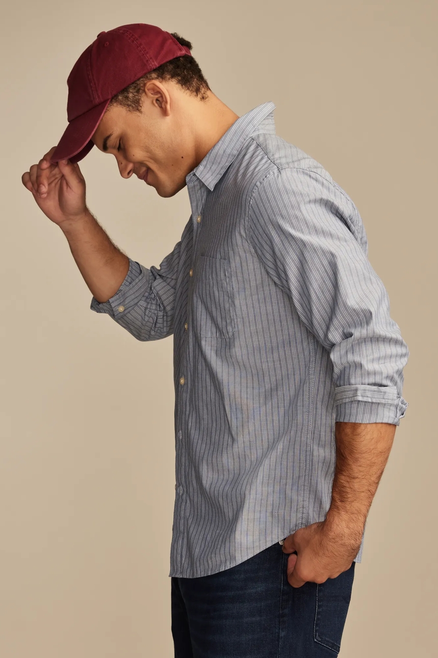 STRIPED SAN GABRIEL ONE POCKET LONG SLEEVE SHIRT, image 4