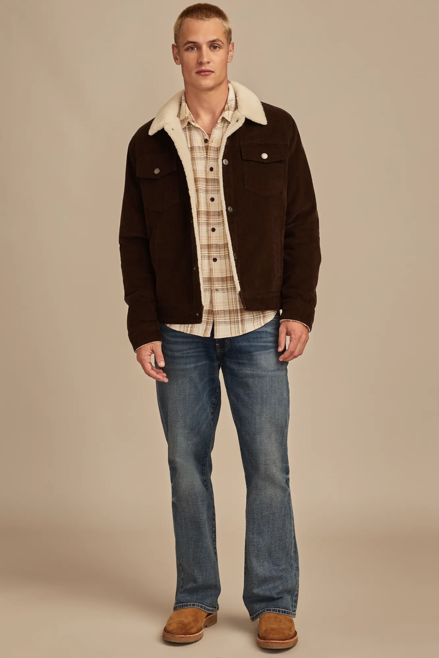 SHERPA LINED CORDUROY TRUCKER JACKET, image 3