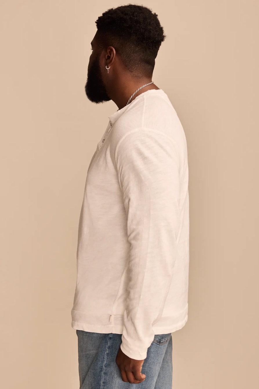 BIG & TALL WEEKEND SLUB JERSEY LONG SLEEVE HENLEY, image 4