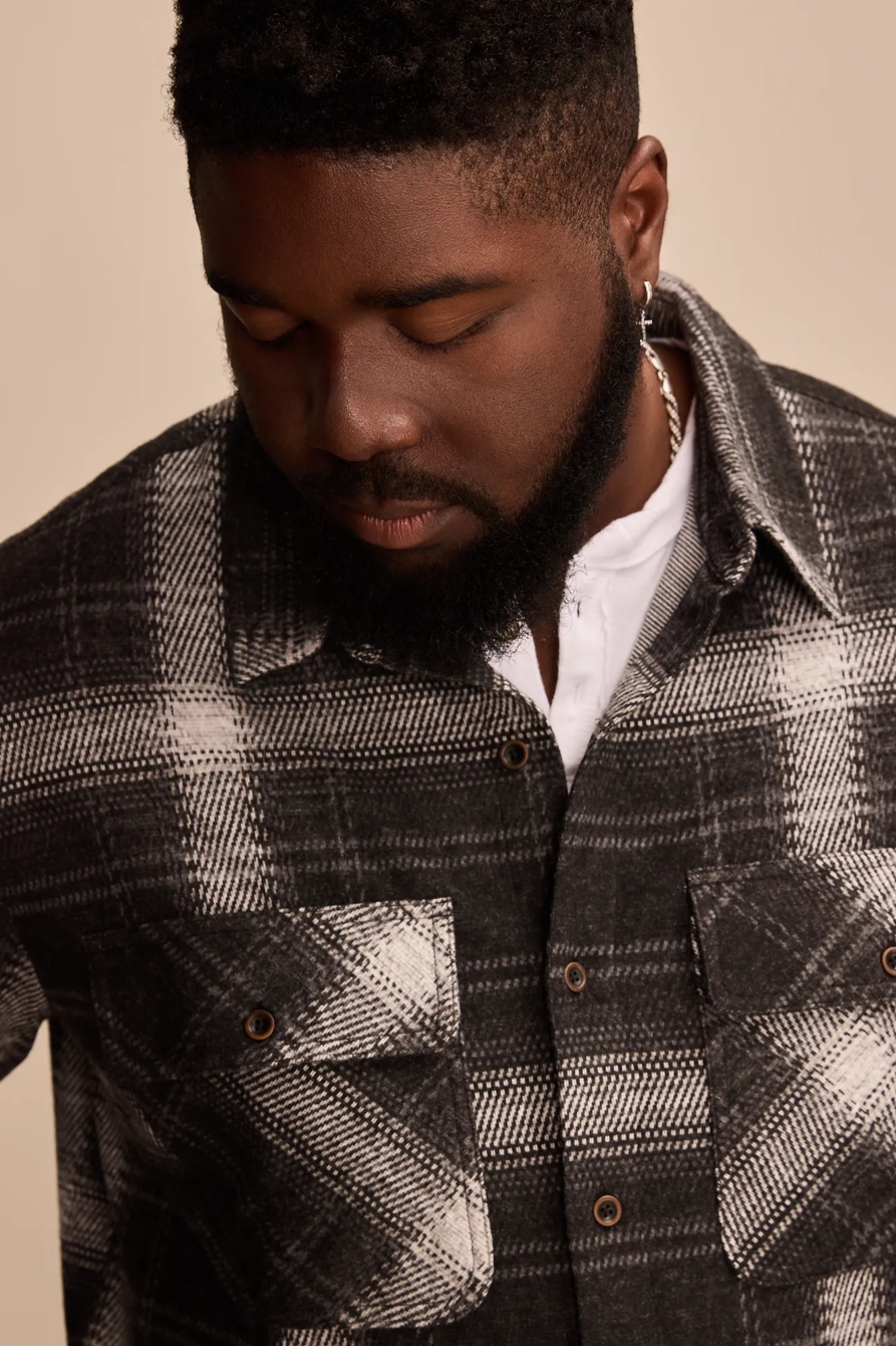 LONG SLEEVE BRUSHED KNIT SHIRT, image 2