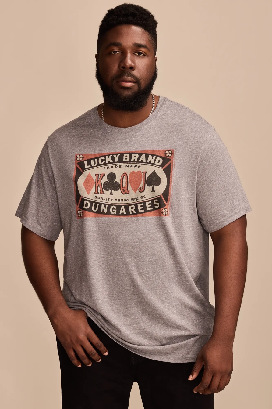 LUCKY POKER LABEL TEE, image 2