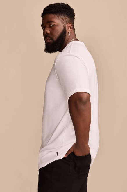 BIG & TALL VENICE BURNOUT NOTCH NECK TEE, image 4