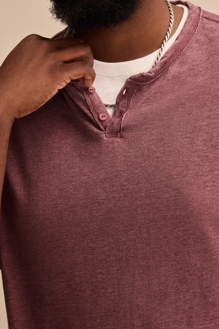 VENICE BURNOUT NOTCH NECK TEE, image 2