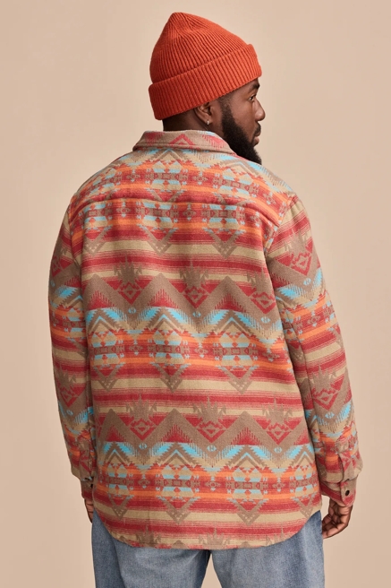 BIG & TALL SOUTHWESTERN JACQUARD HUMBOLDT LONG SLEEVE SHIRT, image 4