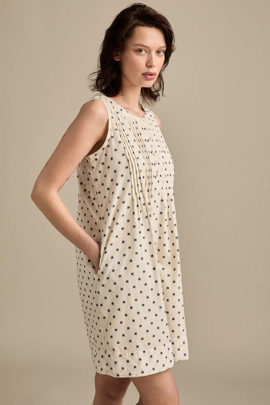 TEXTURED PINKTUCK MINI DRESS, image 4