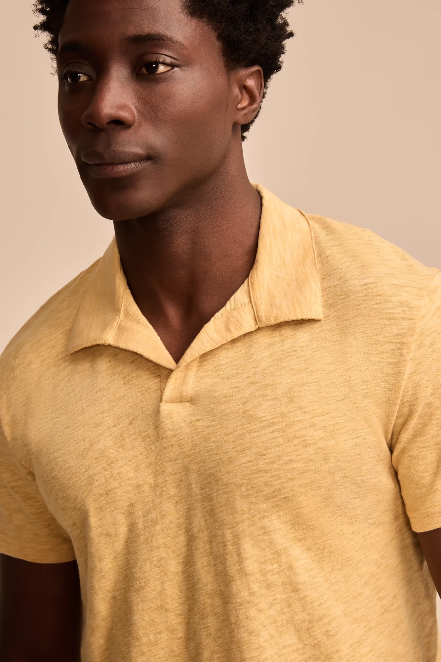 SLUB JERSEY JOHNNY COLLAR POLO, image 2