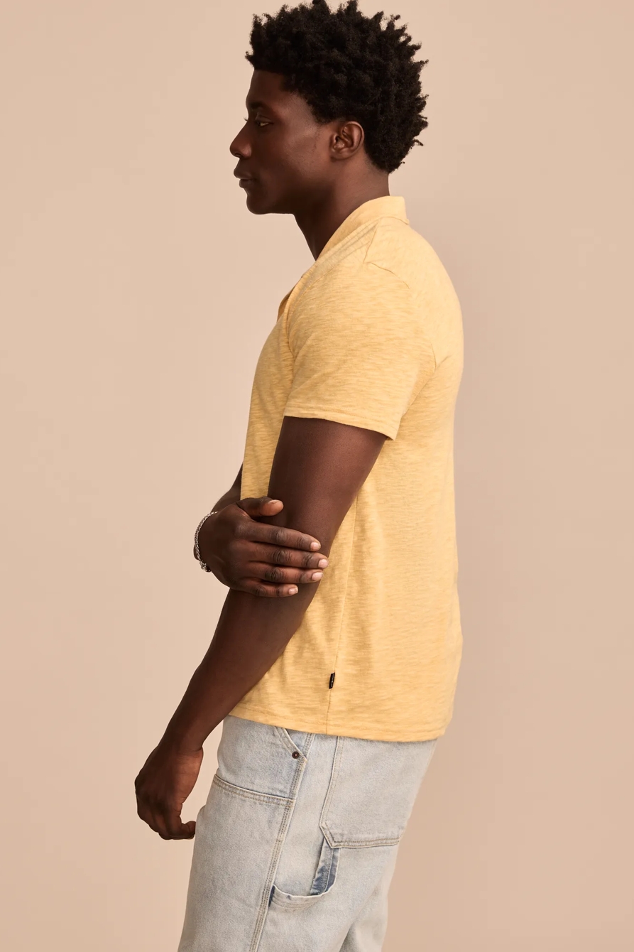 SLUB JERSEY JOHNNY COLLAR POLO, image 4