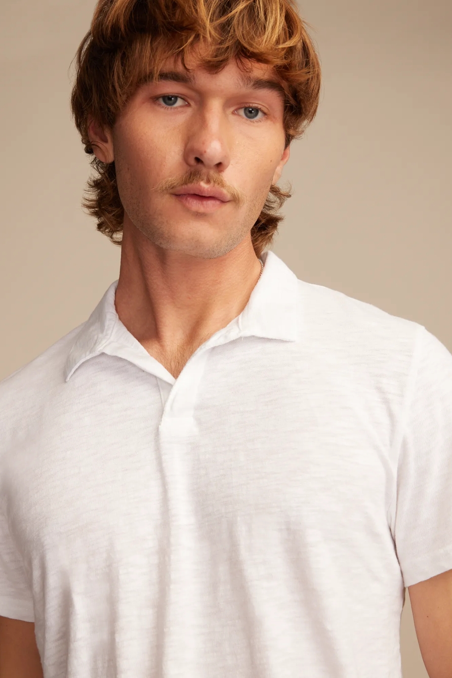 SLUB JERSEY JOHNNY COLLAR POLO, image 2