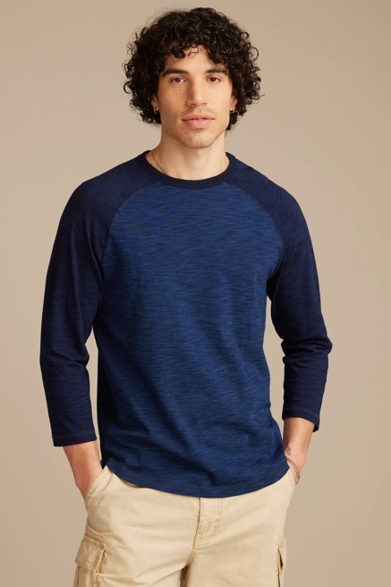 WEEKEND JERSEY INDIGO BASEBALL SHIRT, image 2