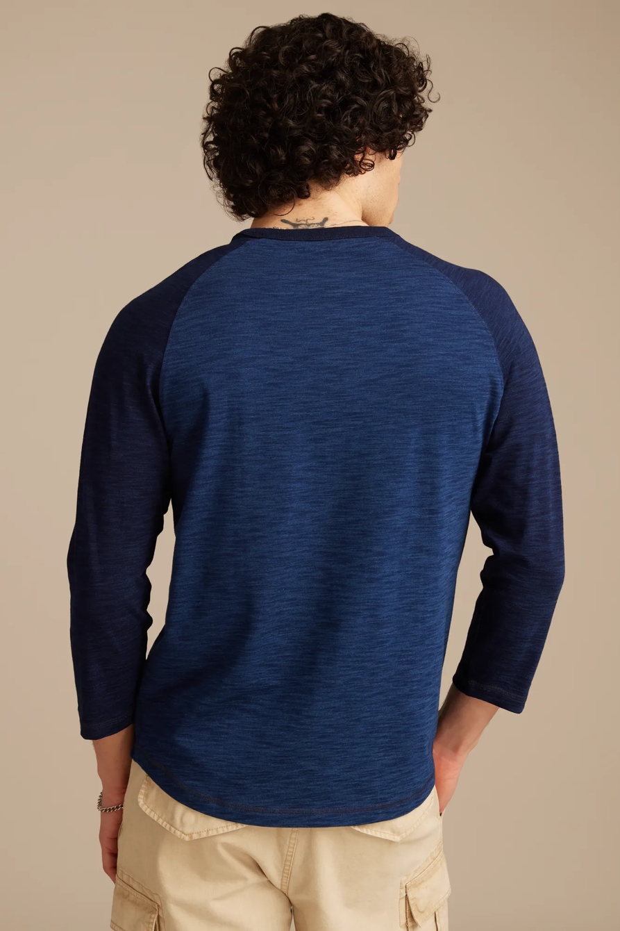 WEEKEND JERSEY INDIGO BASEBALL SHIRT, image 3