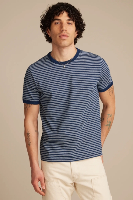 INDIGO STRIPE TEE, image 2
