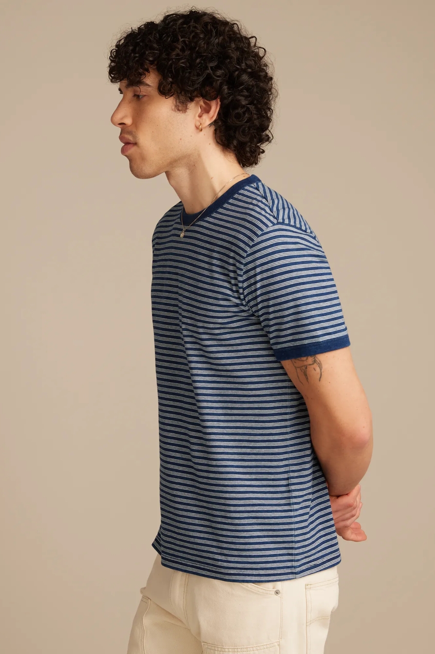 INDIGO STRIPE TEE, image 3