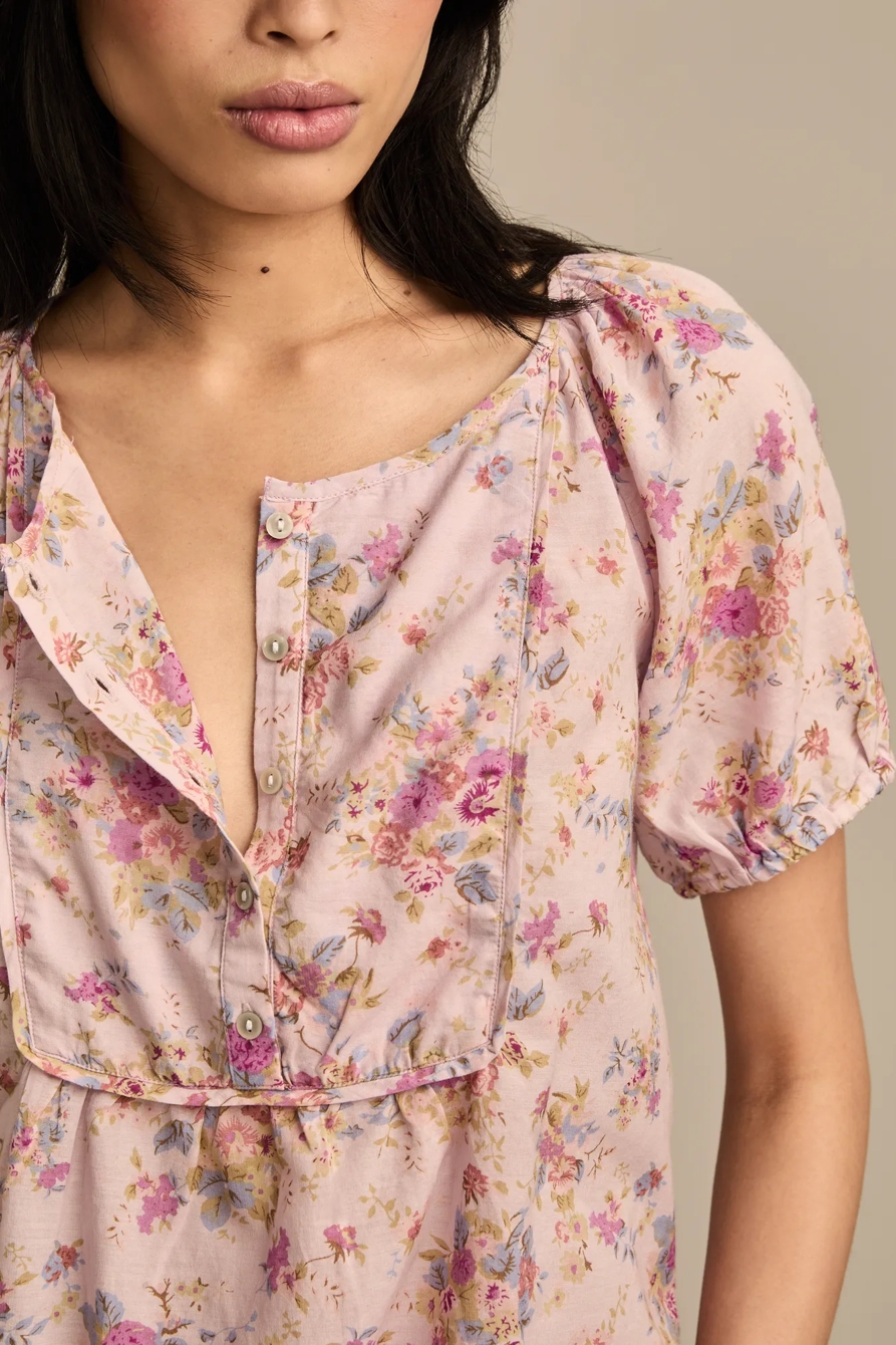 PRINTED BIB BLOUSE, image 2