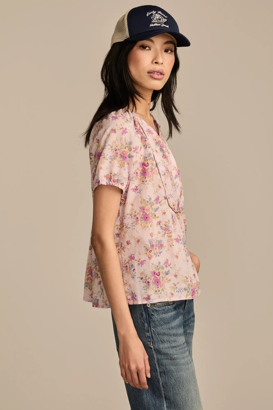 PRINTED BIB BLOUSE, image 3