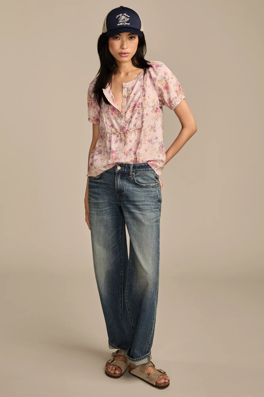PRINTED BIB BLOUSE, image 5