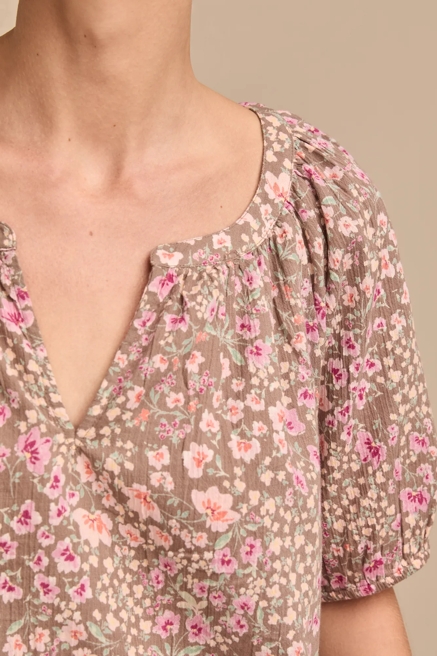 PRINTED PEASANT BLOUSE, image 2