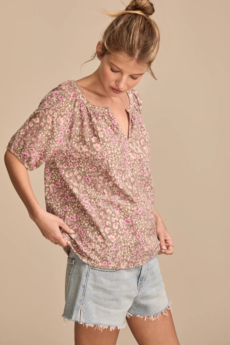 PRINTED PEASANT BLOUSE, image 3