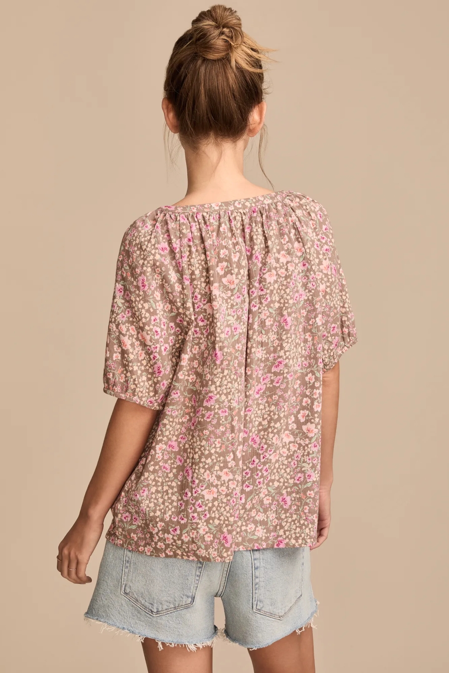 PRINTED PEASANT BLOUSE, image 4