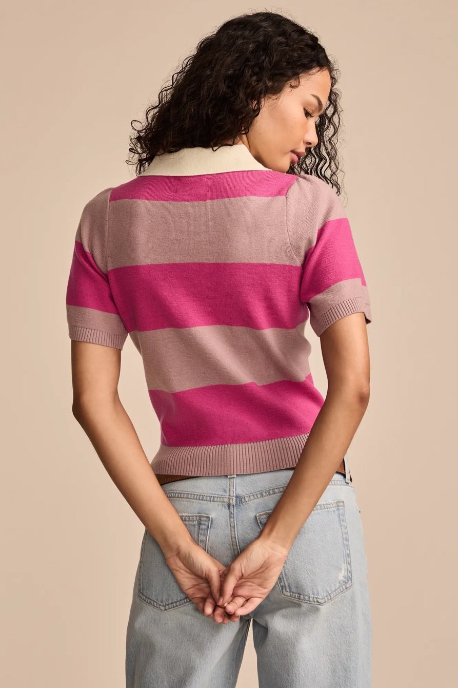 STRIPED POLO SHORT SLEEVE TEE, image 5