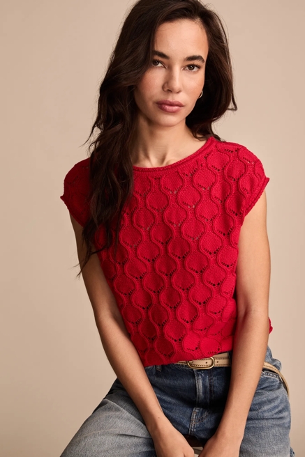 POINTELLE BOBBLE SWEATER VEST, image 1