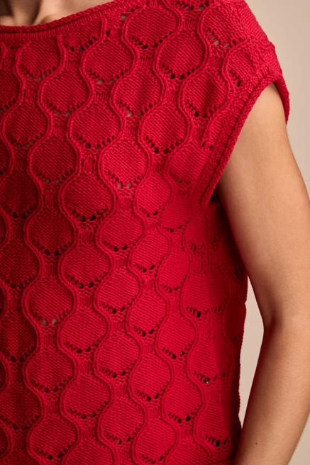 POINTELLE BOBBLE SWEATER VEST, image 2