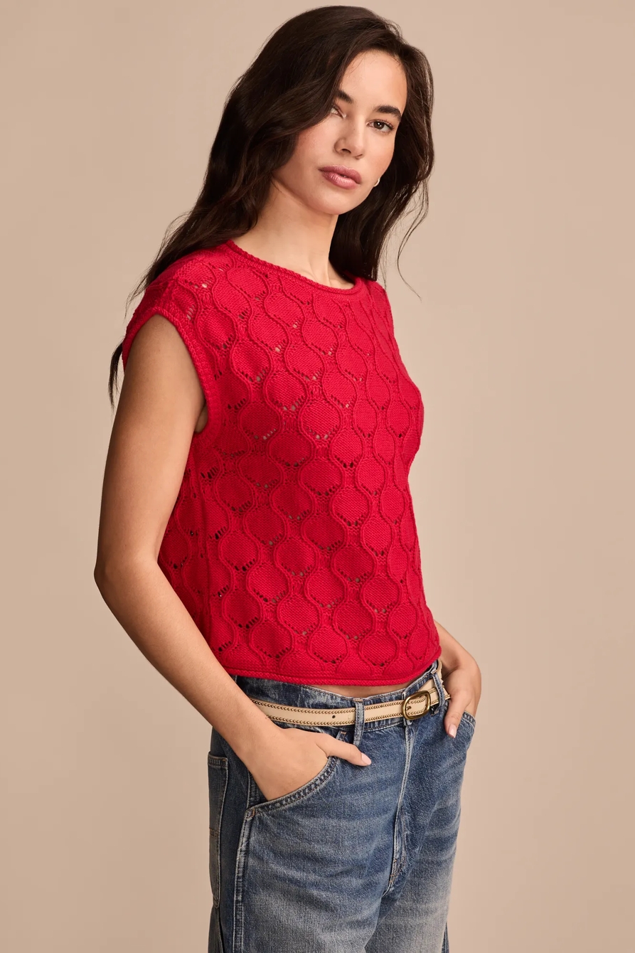 POINTELLE BOBBLE SWEATER VEST, image 4