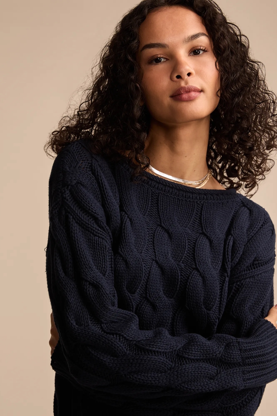 CABLE SWEATER PULLOVER, image 2