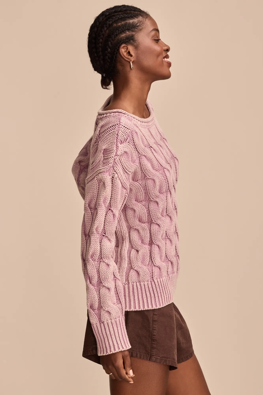 CABLE SWEATER PULLOVER, image 4