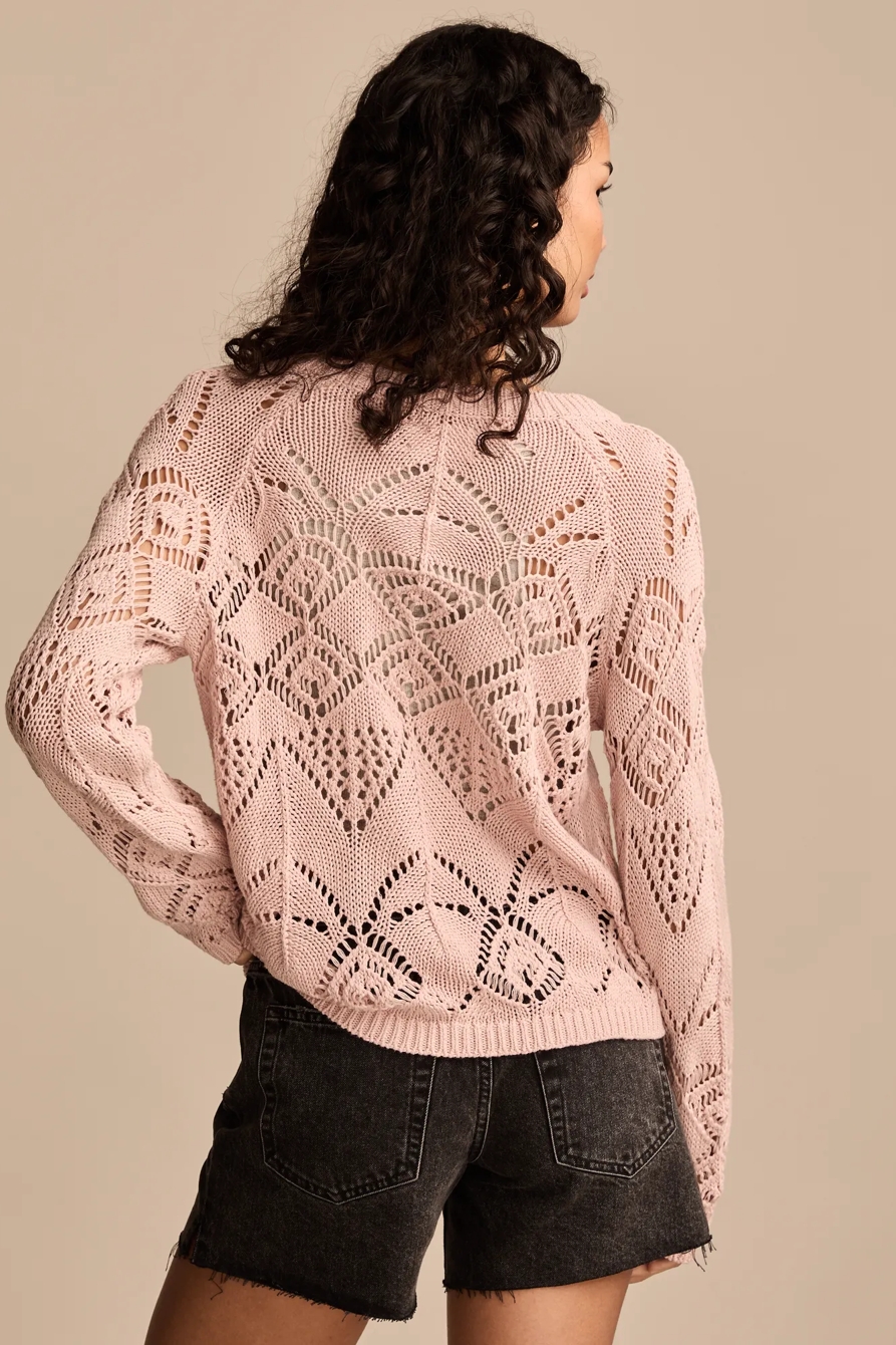 POINTELLE V NECK PULLOVER, image 5