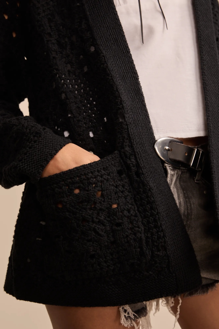 MIXED STITCH CARDIGAN, image 2