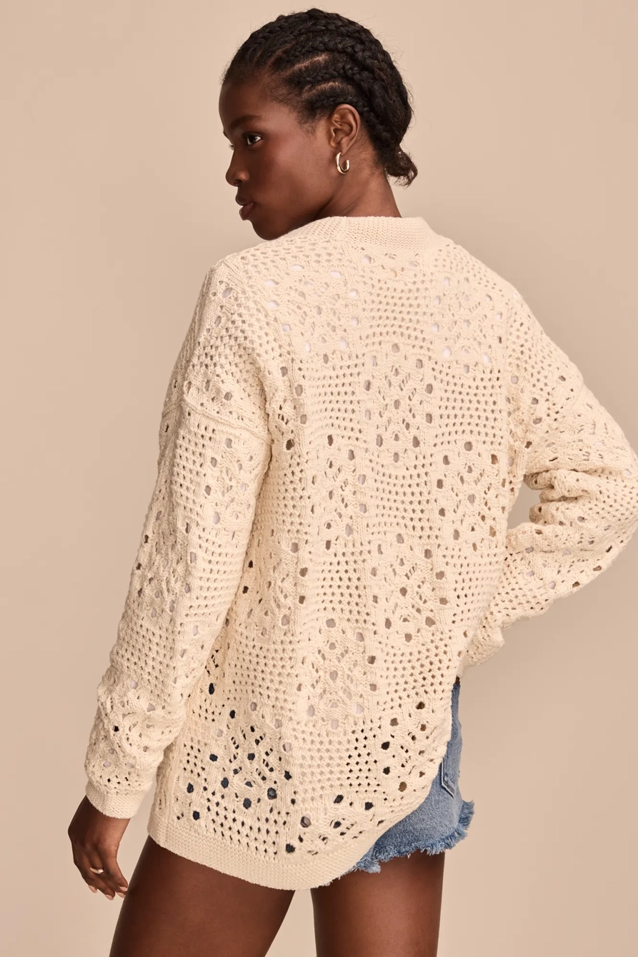 MIXED STITCH CARDIGAN