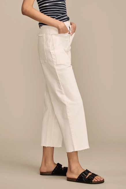 LUCKY LEGEND PATCH POCKET WIDE LEG CROP, image 4