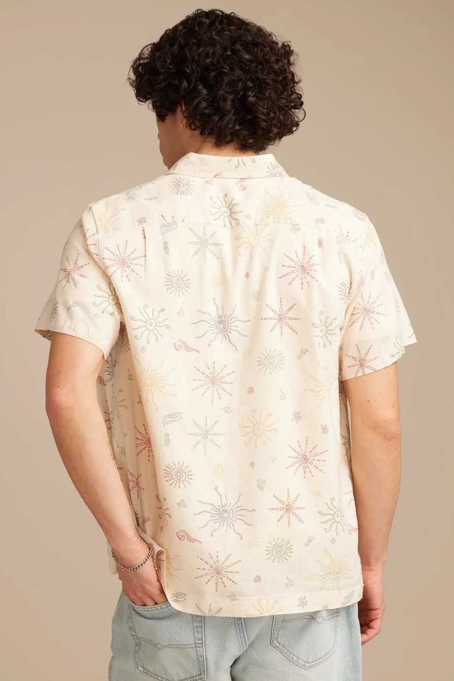 PRINTED SLUB PLAYA SHORT SLEEVE SHIRT, image 3