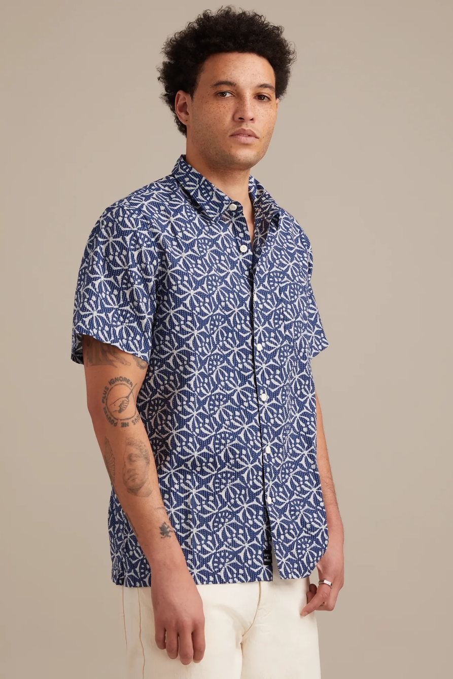 PRINTED DOBBY PLAYA SHORT SLEEVE SHIRT, image 4