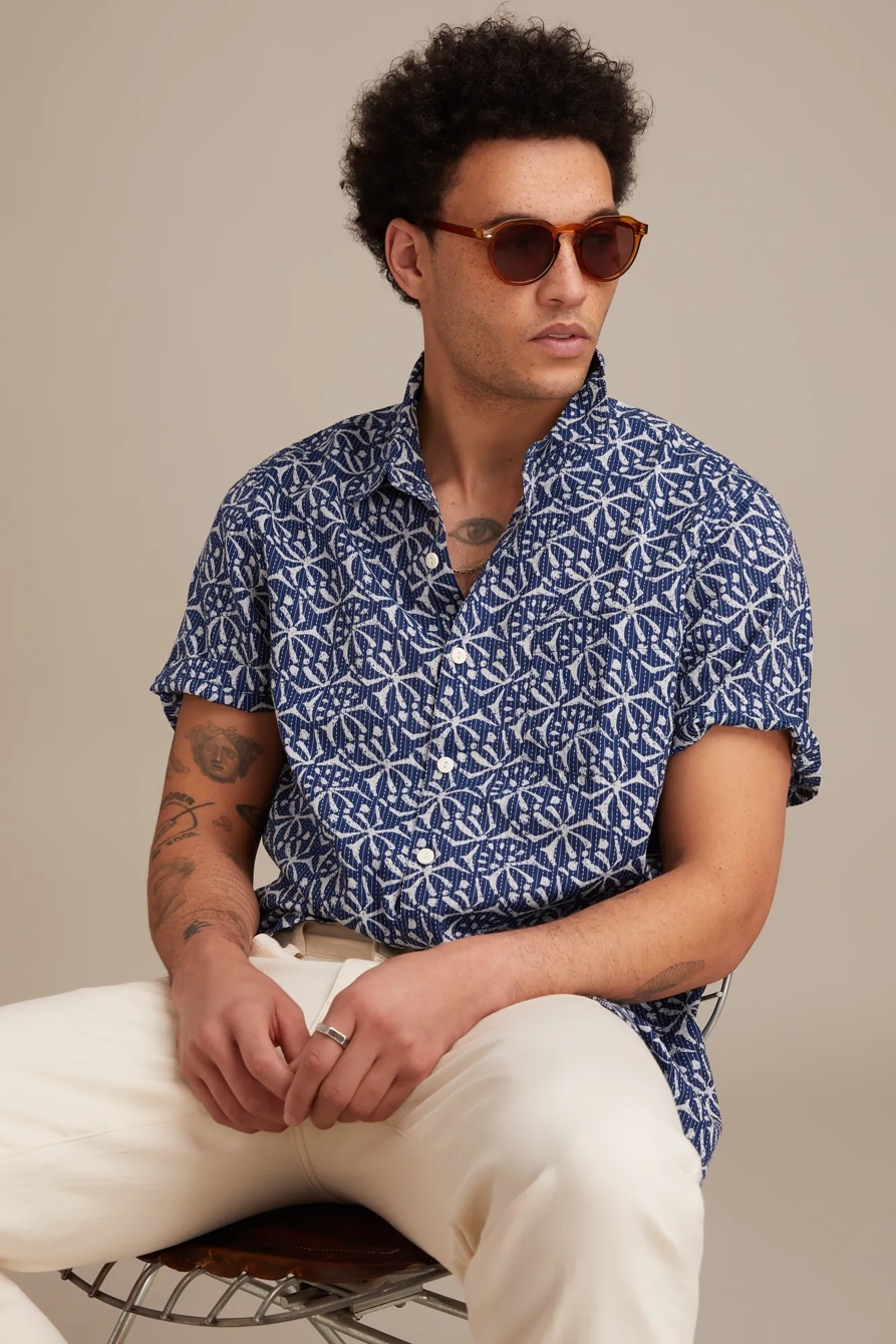 PRINTED DOBBY PLAYA SHORT SLEEVE SHIRT, image 5