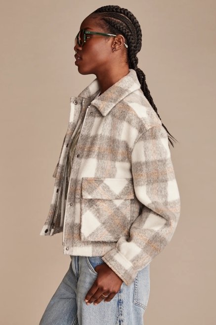 CROPPED PLAID JACKET, image 4