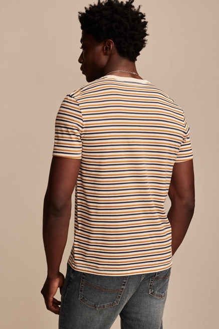 SUPIMA STRIPE CREW TEE, image 3