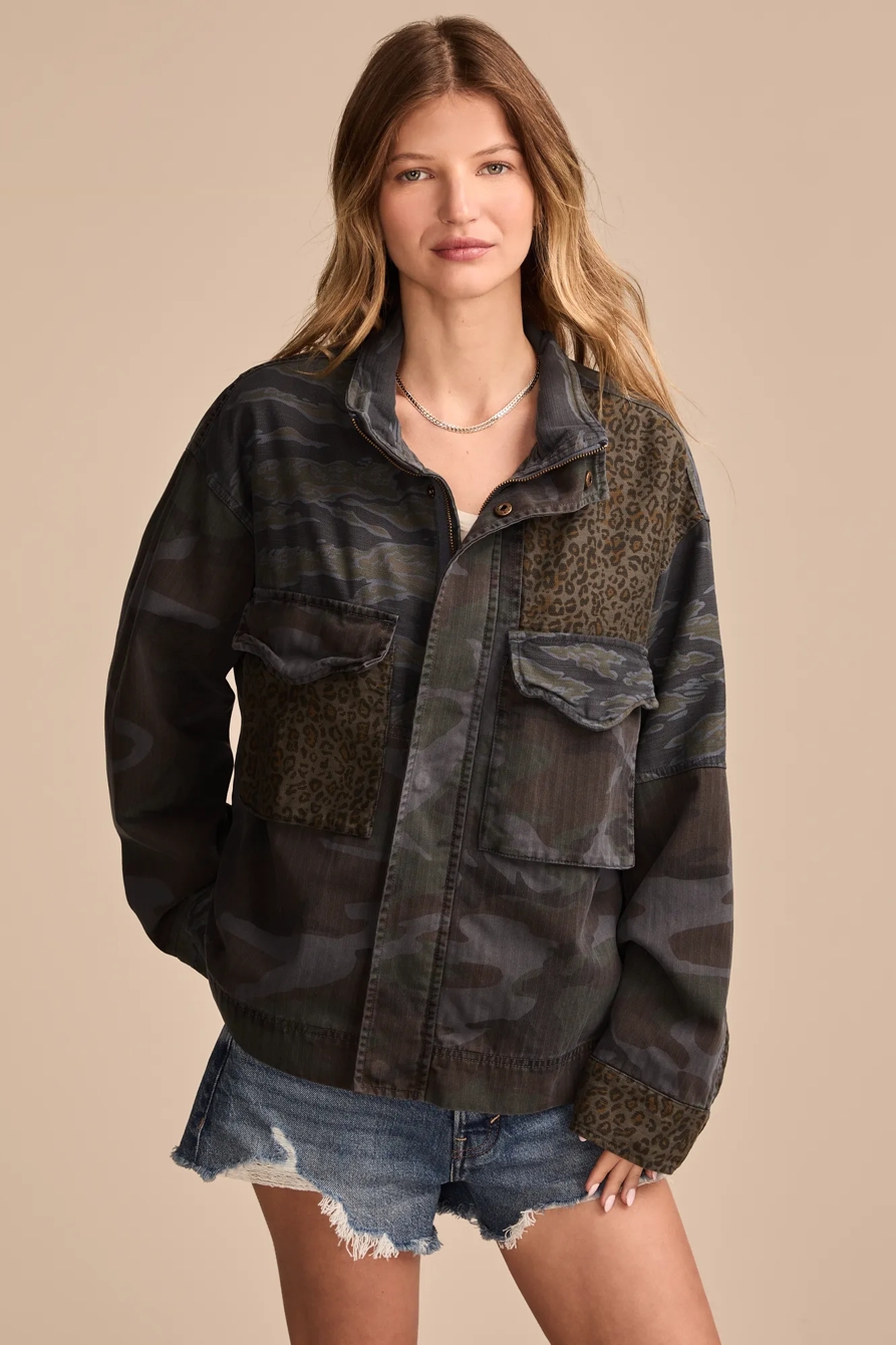 PATCHWORK CAMO CROPPED JACKET, image 5