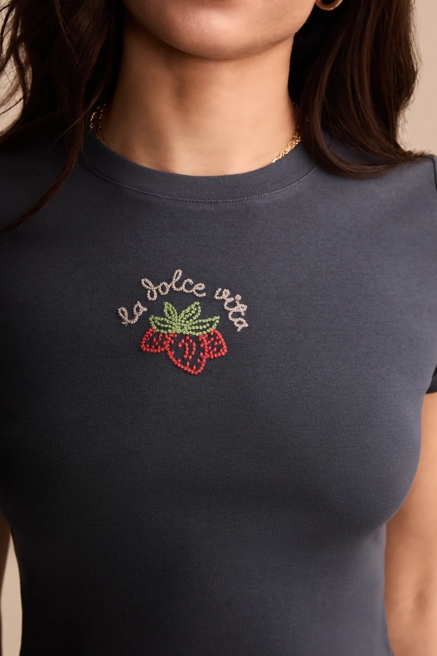 EMBROIDERED BABY TEE, image 2