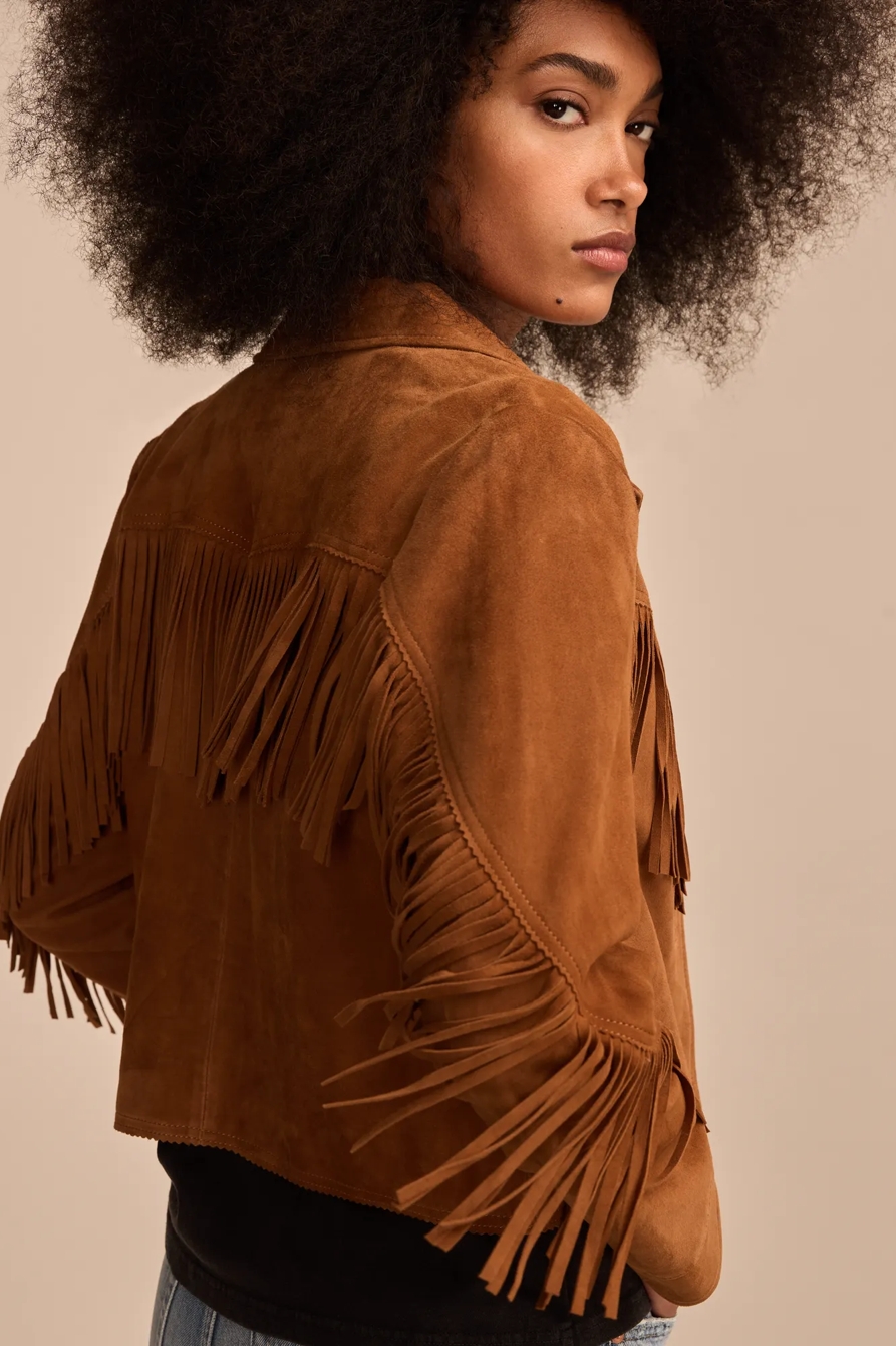 SUEDE FRINGE WESTERN JACKET, image 3