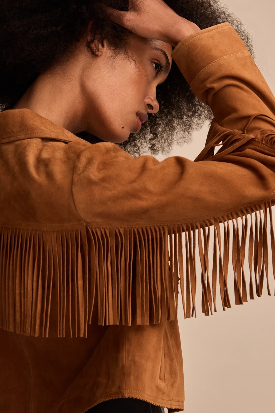 SUEDE FRINGE WESTERN JACKET, image 4