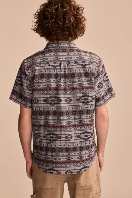 JACQUARD 1 POCKET SHORT SLEEVE SHIRT, image 4