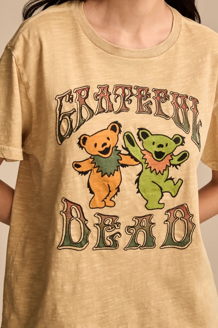 GRATEFUL DEAD EMBROIDERED DANCING BEARS BOYFRIEND TEE, image 2